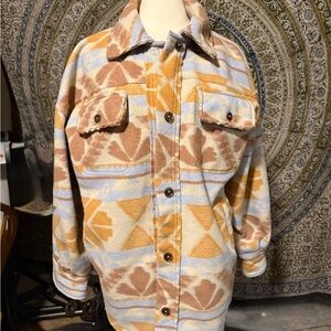 Free People Multicolor Cozy Jacket